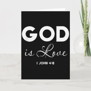 Cartão Deus é Amor 1 João 4_8 Versículo Bíblico Roteiro C