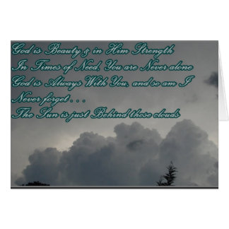 Cartão Deus é força