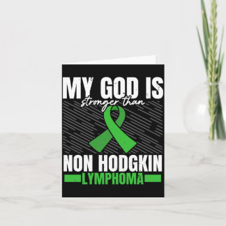 Cartão Deus é mais forte que o linfoma não-Hodgkin