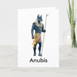 Cartão Deus Egípcio de Anubis