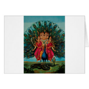 CARTÃO DEUS HINDU DE MURUGAN