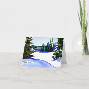 Cartão Deus Jul, Natal Sueco