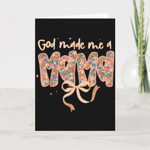 Cartão Deus Me Fez Uma Mama Coquete Arco Cristão Jesus Ha