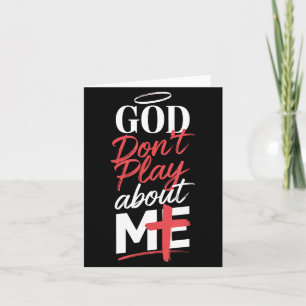 Cartão Deus Não Brinca Sobre Mim Expressão Espiritual Edi