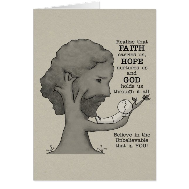 Cartão Deus nos segura (Frente)