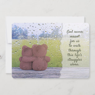 Cartão Deus nunca quis que caminhássemos sozinhos
