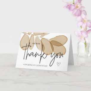 Cartão Deus presente obrigado por ser meu padrinho C