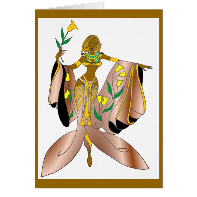 CARTÃO DEUSA AMORE (CETIM) (Frente)