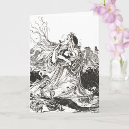 Cartão Deusa Art Nouveau Vintage Oz "Polícroma"