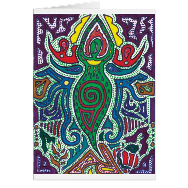 Cartão Deusa, calma no caos (Frente)