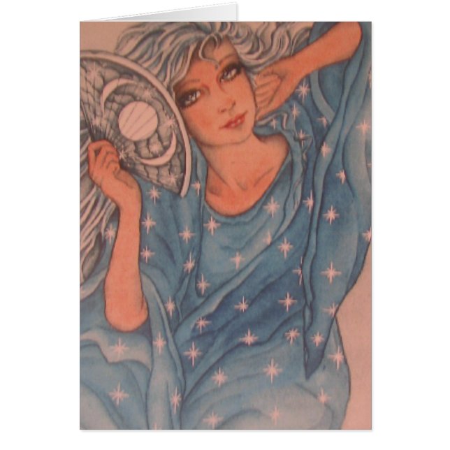 Cartão Deusa da lua (Frente)