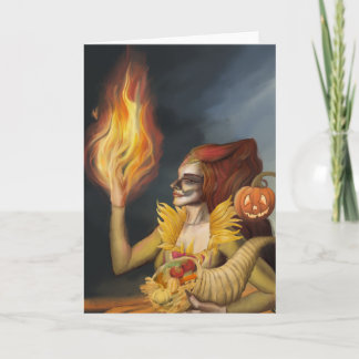 Cartão Deusa do outono