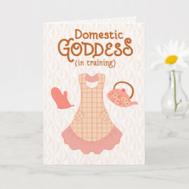 Cartão Deusa Doméstica (em Treinamento) – Avental Retrô D