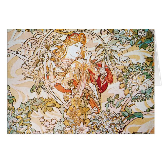 Cartão Deusa Floral (Frente Horizontal)