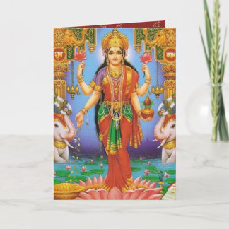 Cartão deusa-Lakshmi