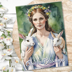 Cartão Deusa Ostara Sabbat do Equinócio da Primavera Feri