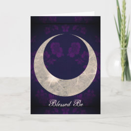 Cartão Deusa Prim da lua Horned da bruxa