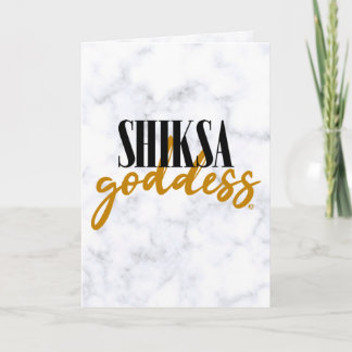 Cartão Deusa Shiksa Elegante Tipografia Judaica dos Anos 