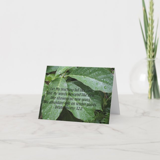 Cartão Deuteronomia 32:2 (Frente)