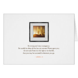 Cartão Deuteronomia Cristã 3:16 Seja Forte e Corajosa