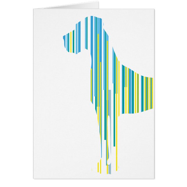 Cartão Deutsche Dogge em Streifen (Frente)