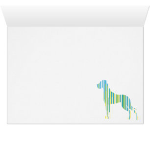 Cartão Deutsche Dogge Minimalistisch