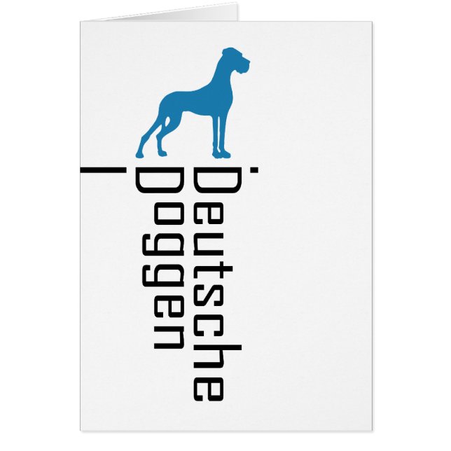 Cartão Deutsche Doggen (Frente)