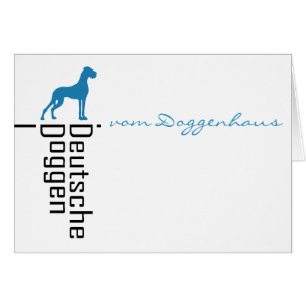 Cartão Deutsche Doggen