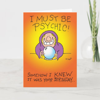 Cartão Deve ser psíquico