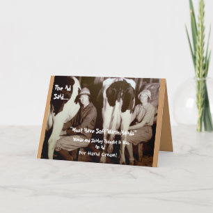 Cartão Devem Ter Mãos Aquecidas