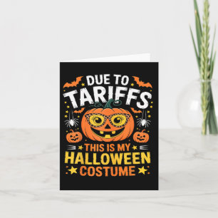 Cartão Devido A Tarifas Meu Figurino De Halloween 2025