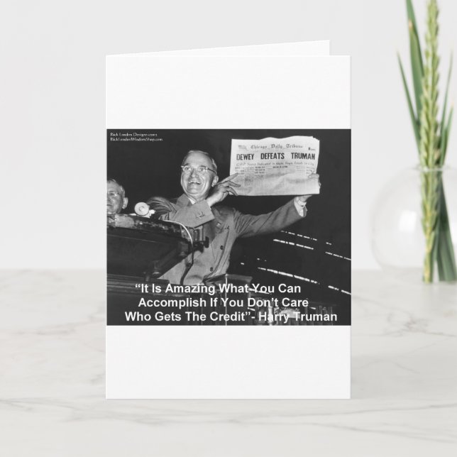 Cartão Dewey Beats Truman Engraçado Oferece Botões De Cam (Frente)