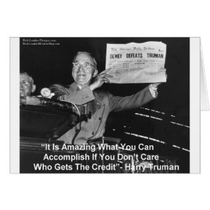 Cartão Dewey Beats Truman Engraçado Oferece Botões De Cam