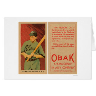Cartão Dez milhão basebol 1911 de Victoria