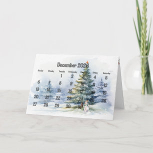 Cartão Dezembro de 2025 Mês de Natal