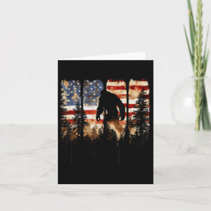 Cartão Dia 4 da Independência de Bandeira Americana
