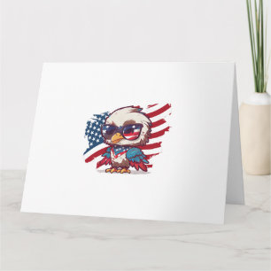 Cartão Dia 4 de julho da independência das águias-america