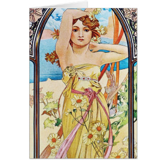 Cartão Dia, Alphonse Mucha