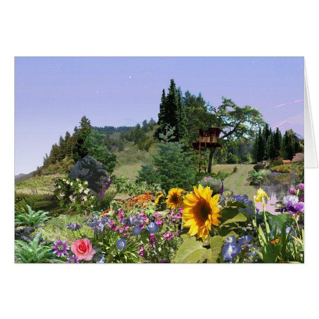 Cartão Dia Brilhante, Sol (Frente Horizontal)