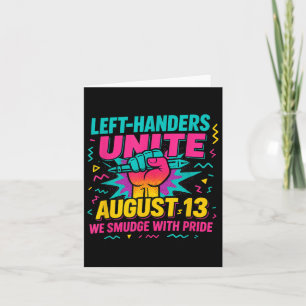 Cartão Dia da Esquerda de Handers Deixou o Orgulho do Sou