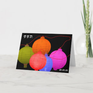 Cartão Dia da Família em Preto para sempre