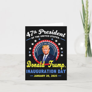 Cartão Dia da Inauguração do Presidente Donald Trump