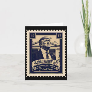 Cartão Dia da Inauguração do Presidente Donald Trump 2025