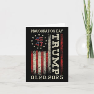 Cartão Dia da Inauguração do Presidente Donald Trump 2025