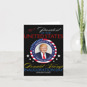 Cartão Dia da Inauguração do Presidente Donald Trump 2025
