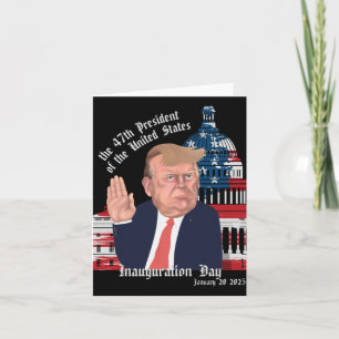 Cartão Dia Da Inauguração Do Presidente Trump