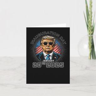 Cartão Dia da Inauguração do Presidente Trump 20 de janei