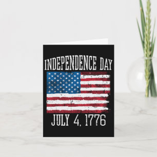 Cartão Dia da Independência 4 de julho 1776 4 de julho Ho