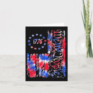 Cartão Dia da Independência Bandeira Americana Patriótico