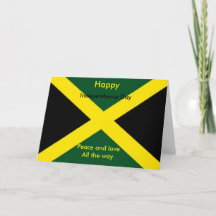 Cartão Dia da Independência da Jamaica